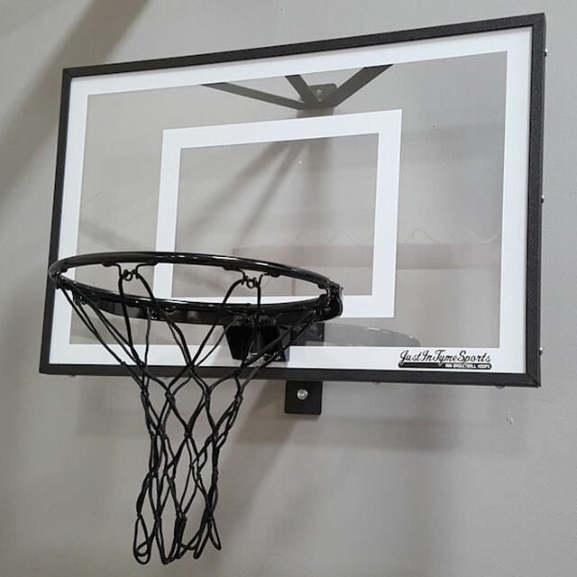 JustInTymeSports Wall Mounted Mini Basketball Hoop - Mini Pro 2.0