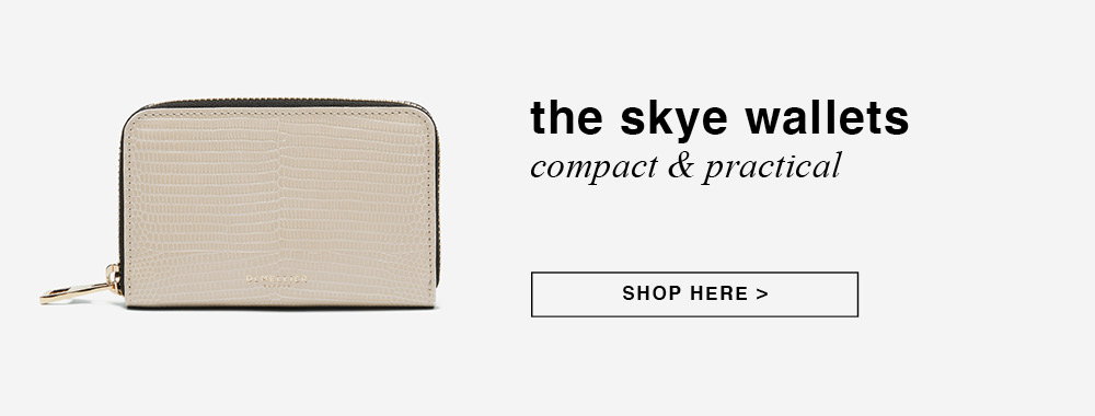 Midi Skye Wallet in Ivory Lizard