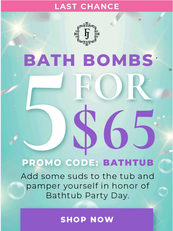 Fragrant Jewels Let's celebrate Bathtub Party Day! Milled