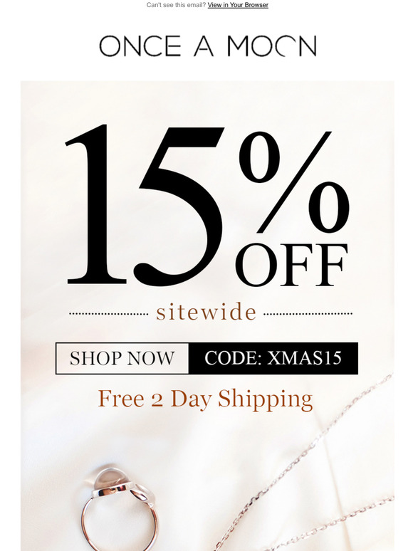 15% Off And Free 2-Day Shipping