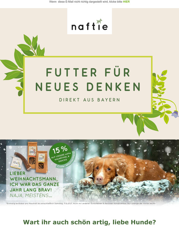 Wart ihr auch schn artig, liebe Hunde?