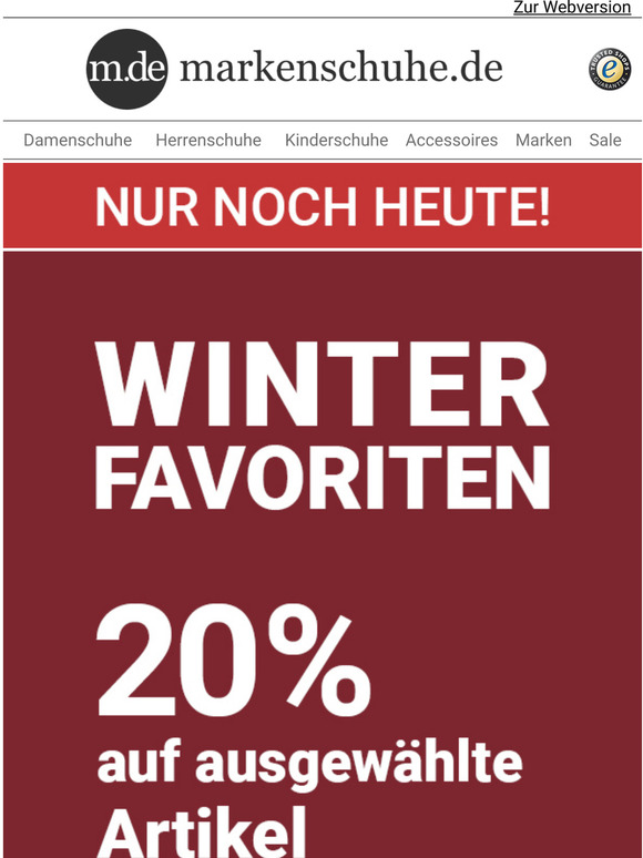 Letzter Tag: 20% auf unsere Winterfavoriten