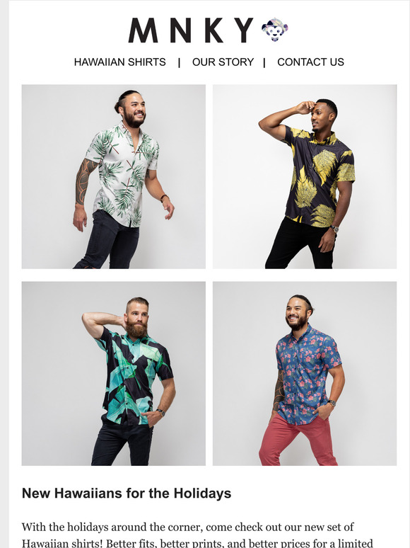 Fresh Hawaiian Styles for the Holidays (Save 25%)