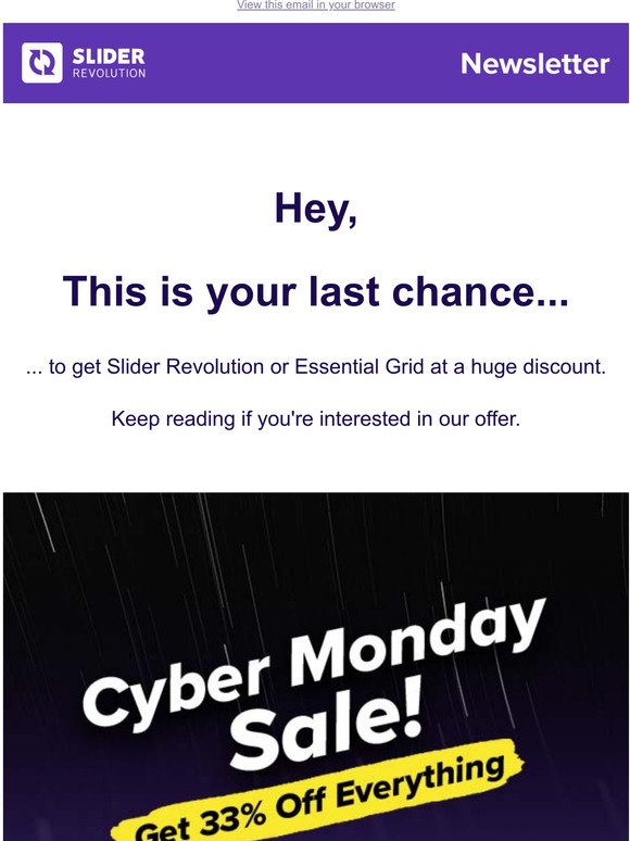  HURRY! Our Cyber Monday 33% discount ends TODAY.