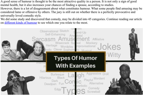 Different Types of Humor