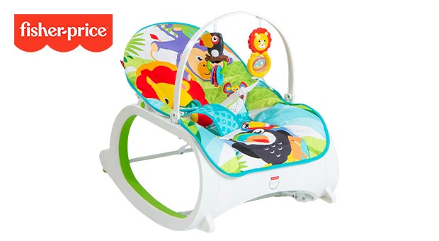 Fisher-Price Infant-to-Toddler Rocker Green Rainforest