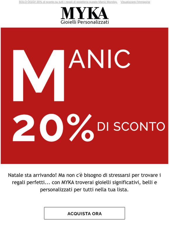  AHH! 20% di Sconto del Manic Monday