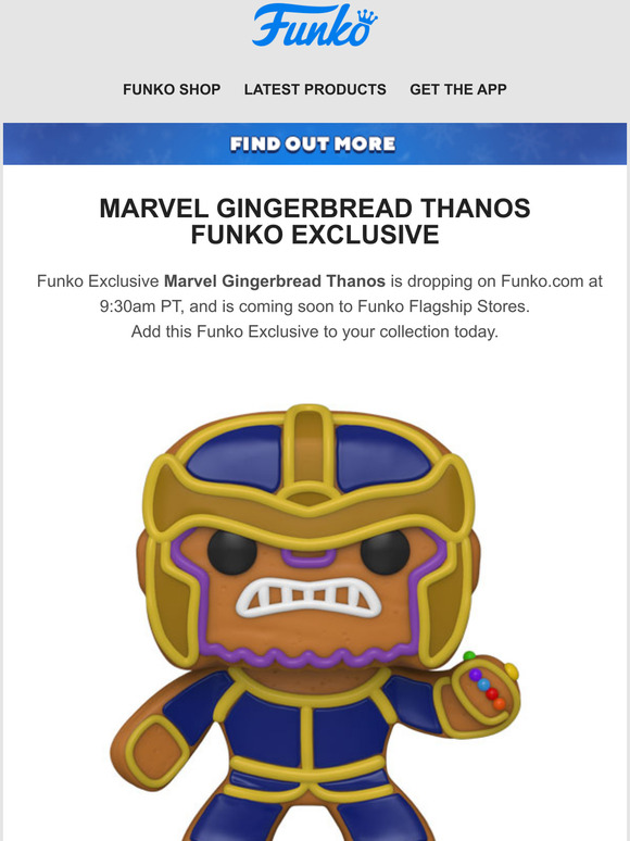 gingerbread marvel funko