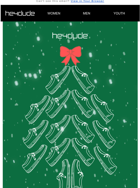 Hey Dude Shoes USA 12 Dudes of Christmas coming soon Milled
