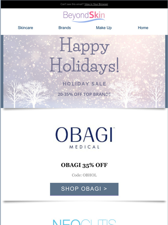 Holiday Sale - Save on Obagi & Top Brands