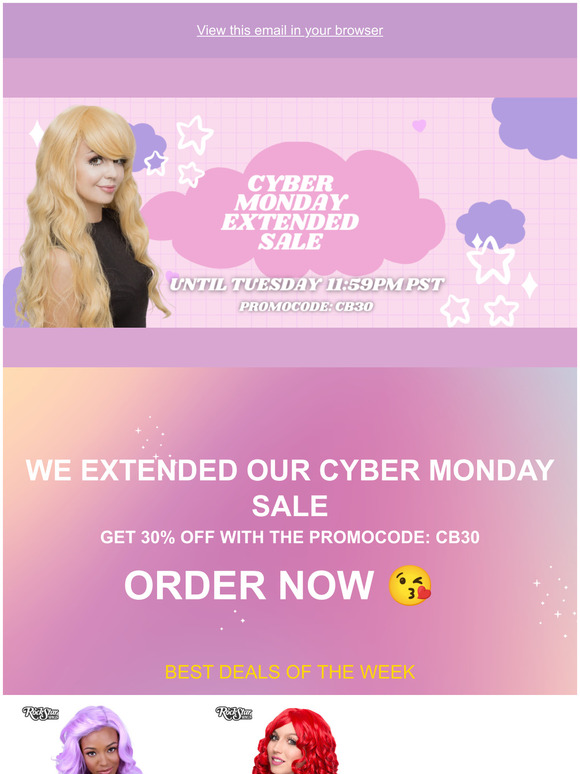 We extended CyberMonday Sale because