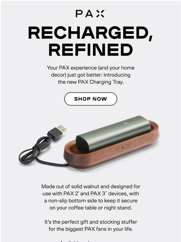 PAX Mobile 2.0 Get The New PAX Charging Tray Milled