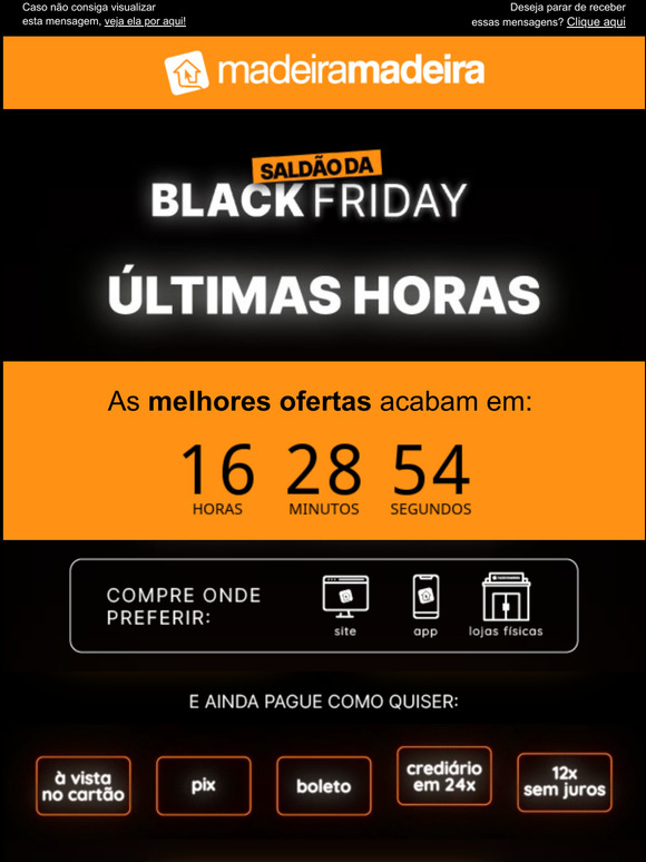 LTIMAS HORAS! Saldo Black Friday