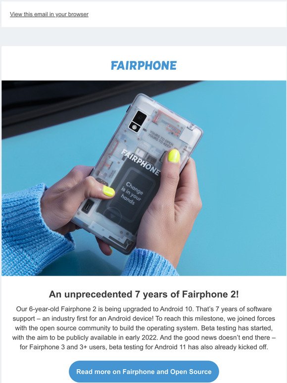 7 years software support for our Fairphone 2