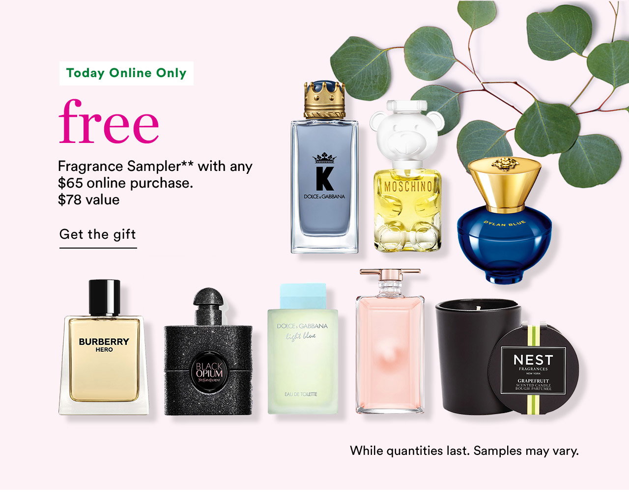 Free Fragrance Sampler