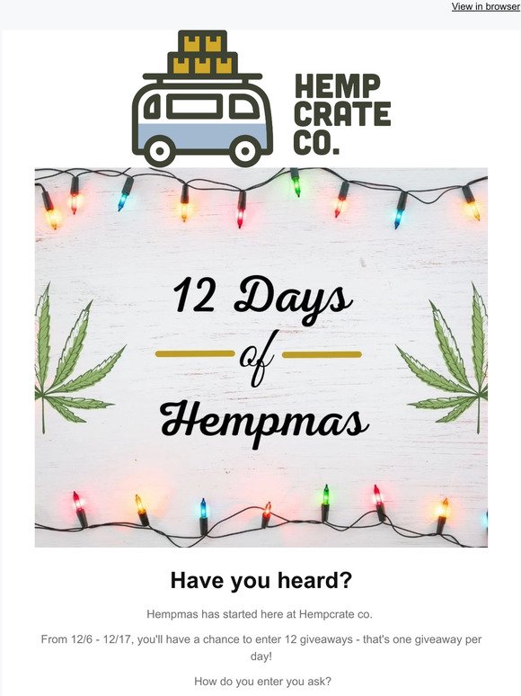 12 days of Hempmas