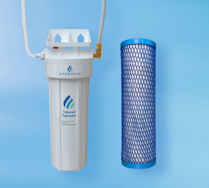 undersink filter and replacement cartridge