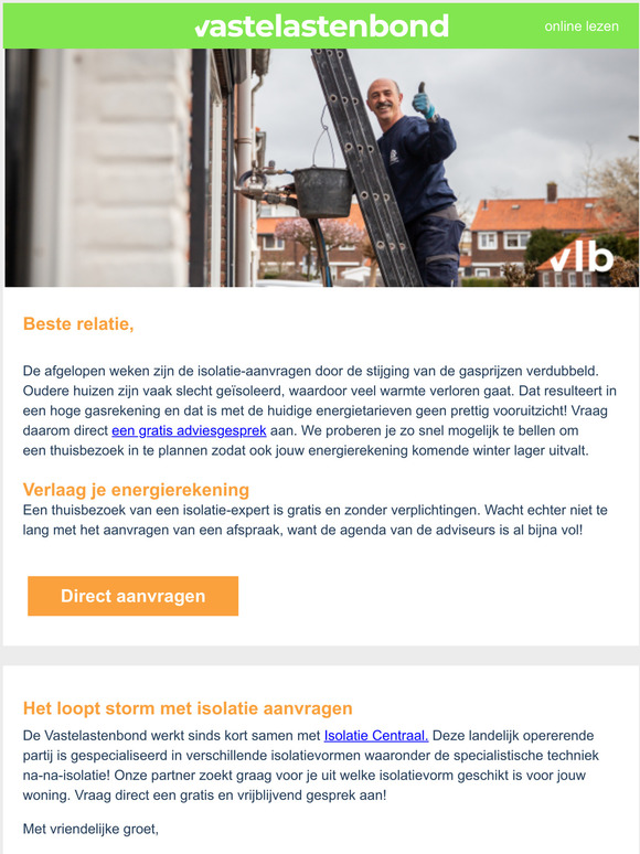 Houd de kou buiten door nu te isoleren