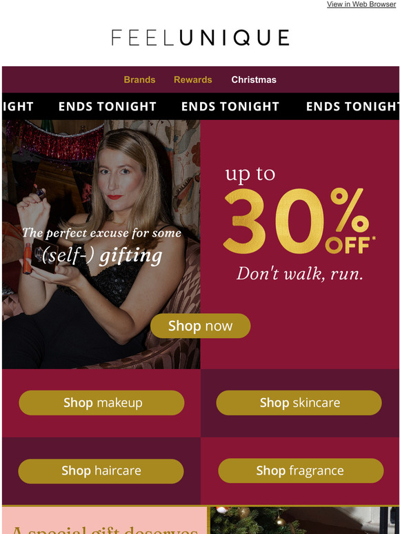 Up to 30% off ends TONIGHT