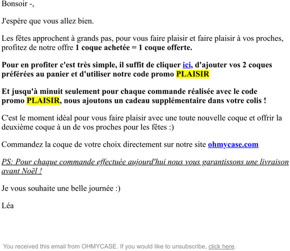 Re: un cadeau pour vous ! 