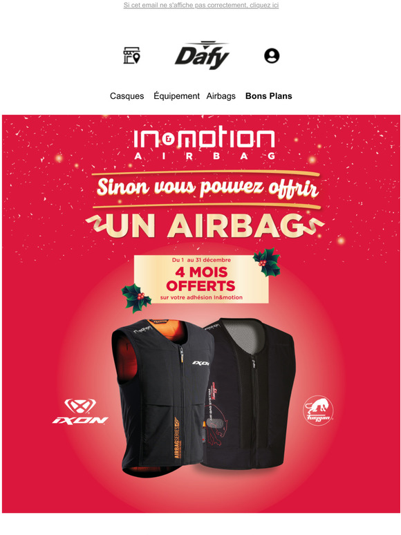 Dafy Moto > 4 mois offerts sur votre abonnement airbag ! Milled