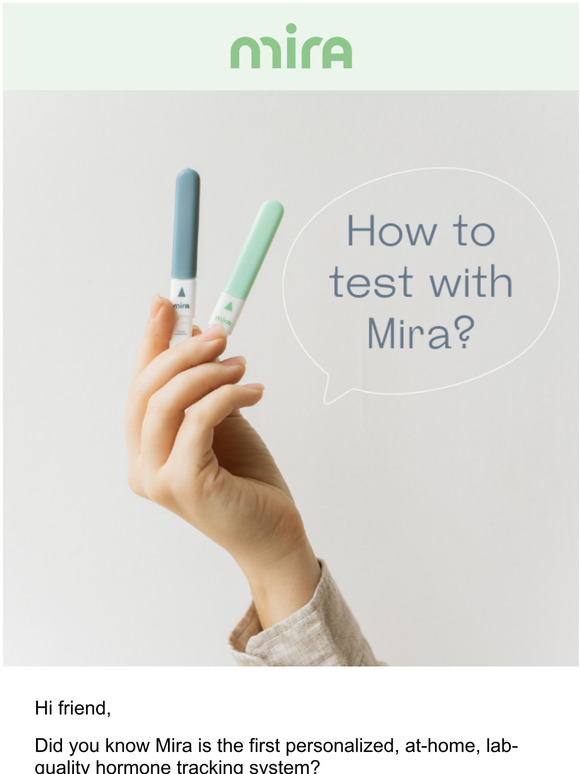 Mira Fertility How to test with Mira Milled