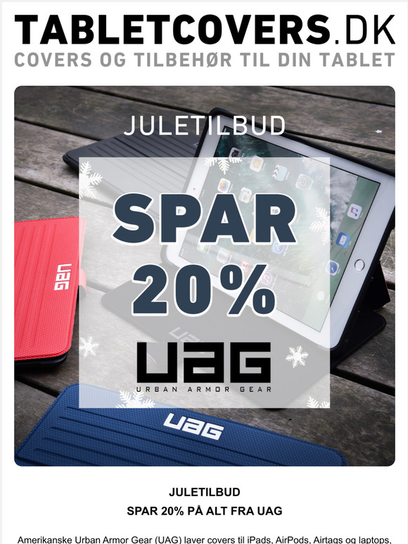 Juletilbud SPAR 20% p alt fra amerikanske UAG.