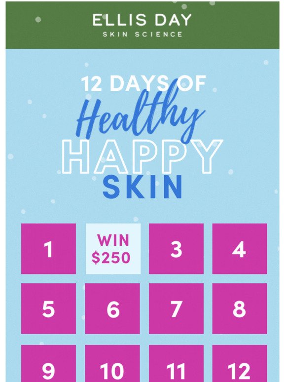 Win the ultimate $250 healthy skin regimen!
