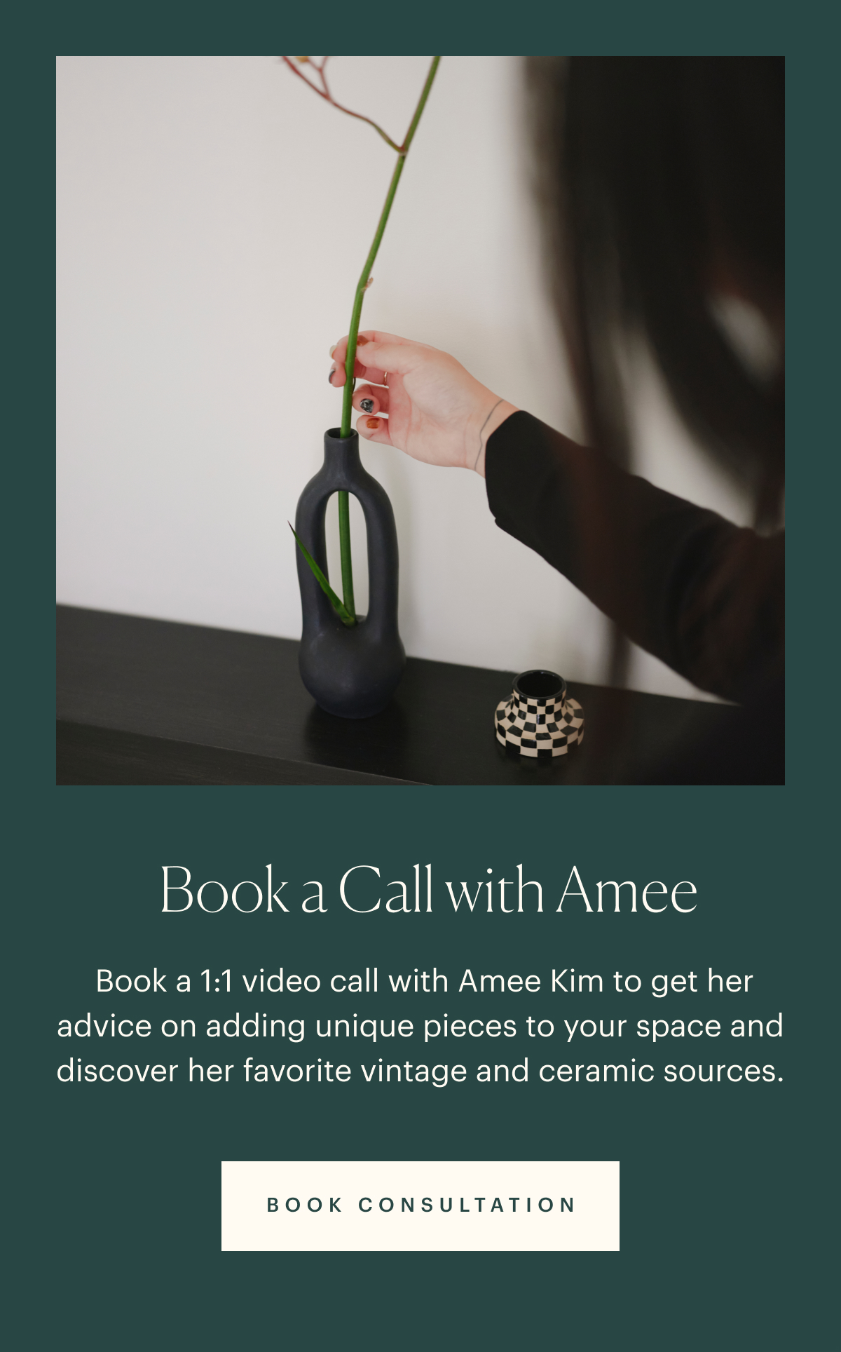 Book time with Amee Kim