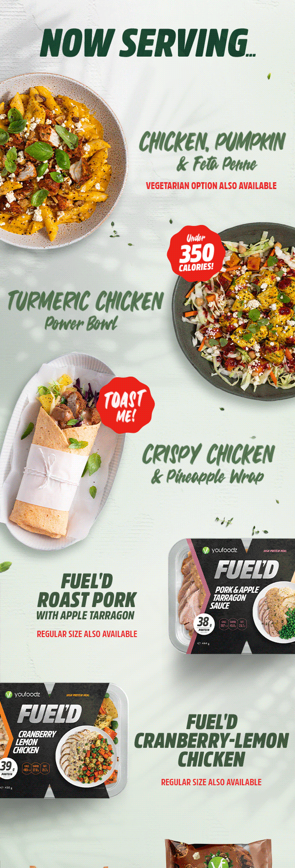 Youfoodz Introducing our new summer menu! Milled