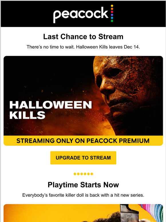 Peacock TV: Last chance to stream Halloween Kills | Milled