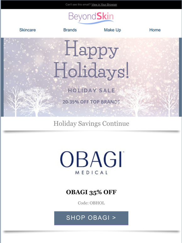 Holiday Sale - Obagi & Top Brands