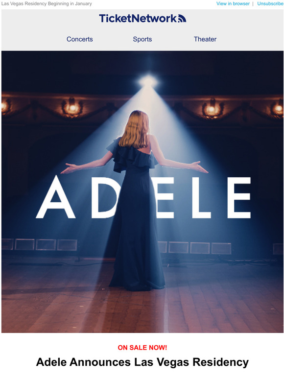 Ticket Network Adele in Vegas! Tickets On Sale Now! Milled