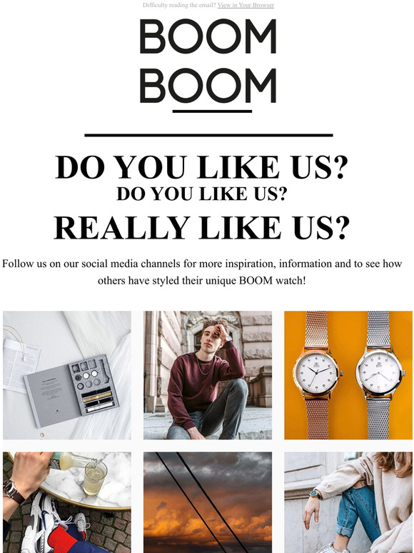 Follow us on social media!