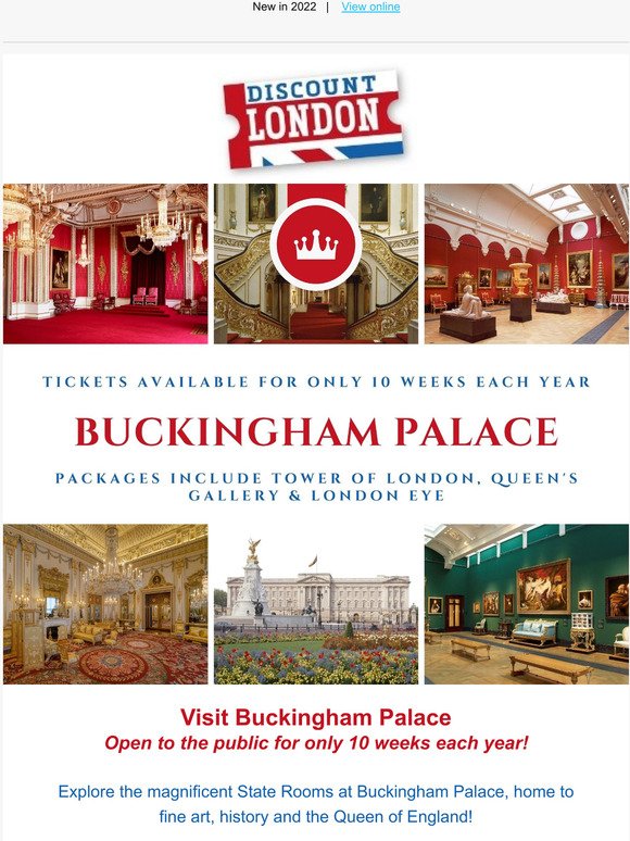 buckingham palace tour discount