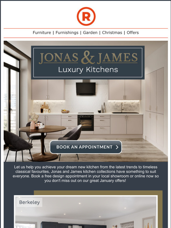 The Range Jonas and James kitchens exclusively at The Range Milled