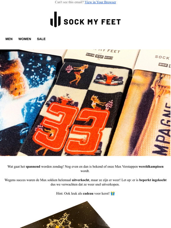 SockMyFeet.com: Max verstappen sokken | Milled