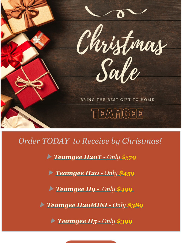 Order Soon to Receive by Christmas! 