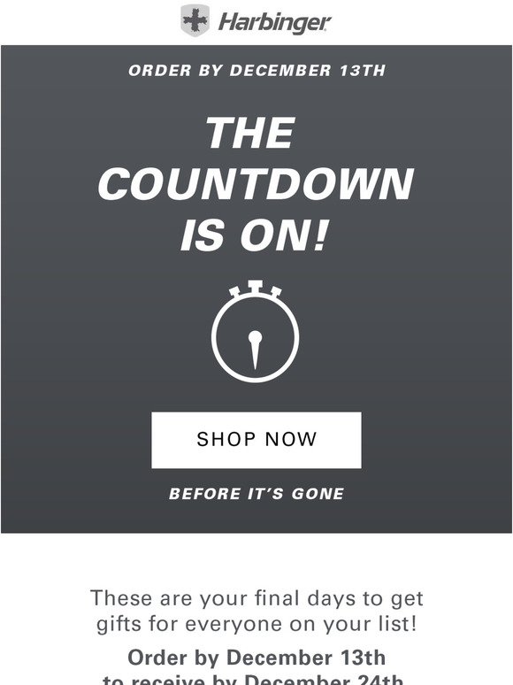 Final days for holiday shopping!