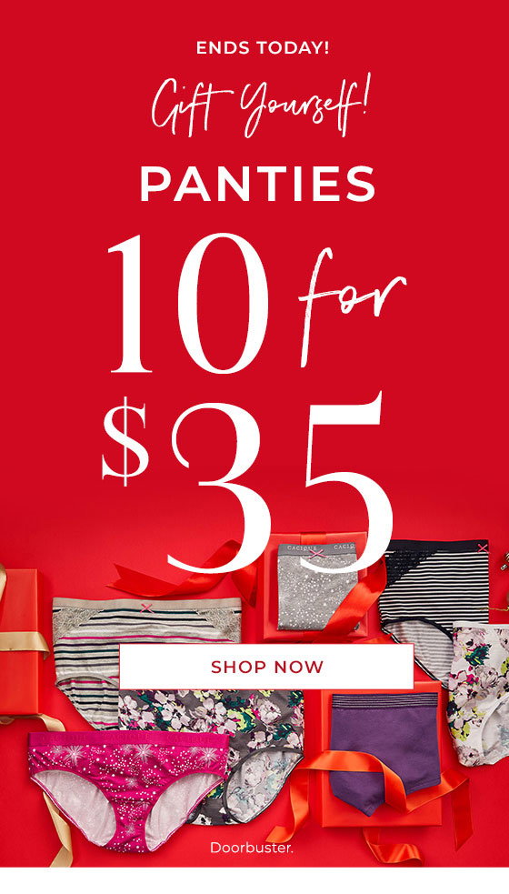 Lane Bryant: Last day! 10/$35 PANTIES + $99 OUTFIT!