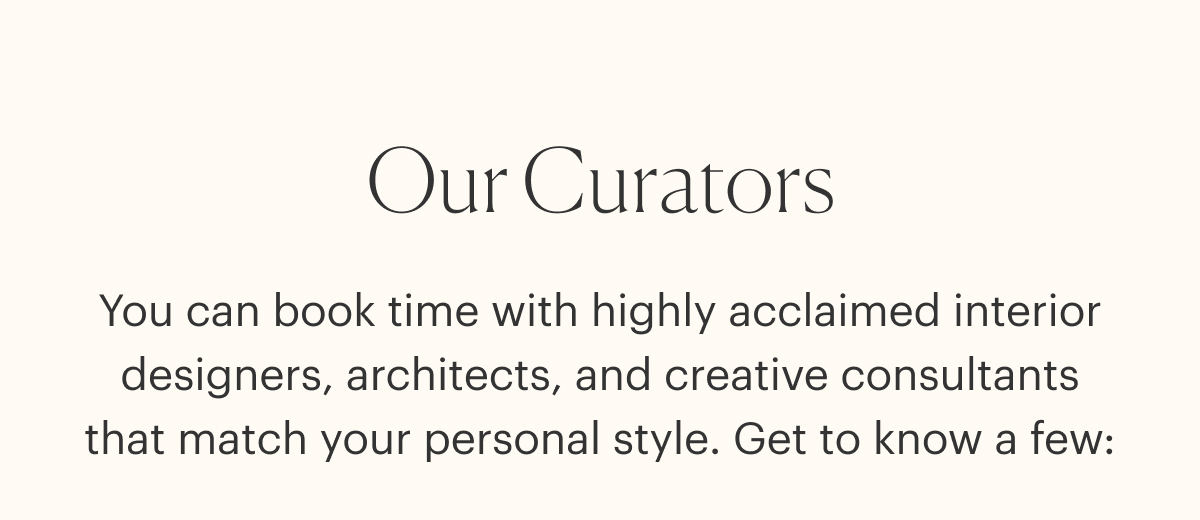 Discover Curators: Explore the spaces and recommendations of curators offering consultations