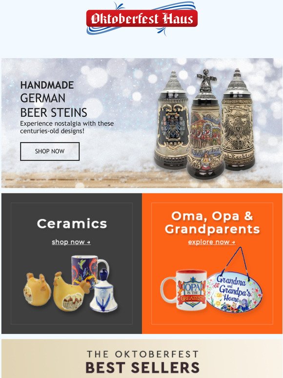 Complete your German gift shopping list with us! 
