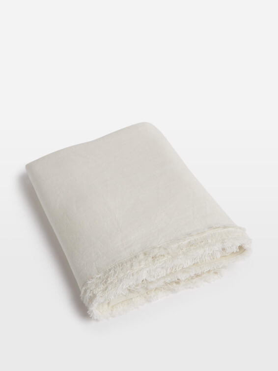 Whitney Linen Tablecloth Cream 170 x 250cm