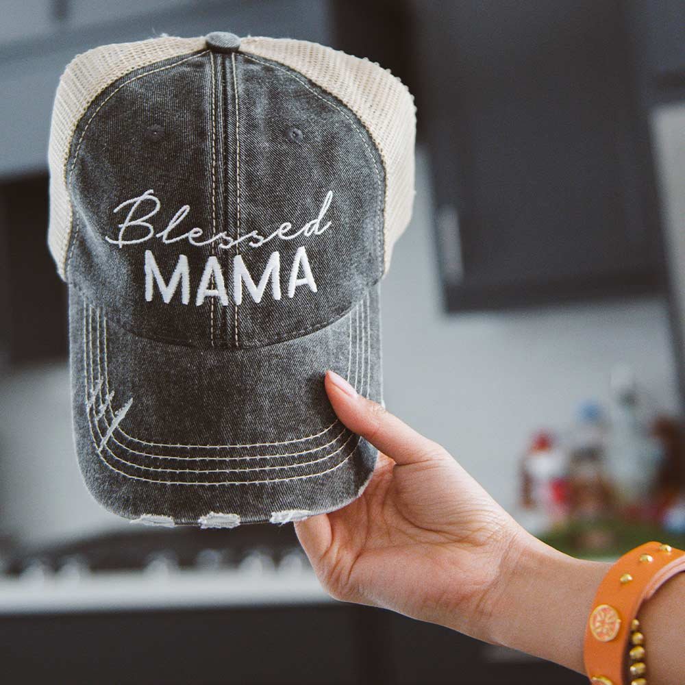 Image of Blessed Mama Women's Trucker Hats