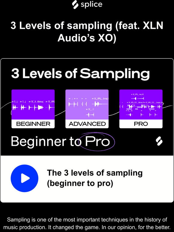 Splice: Learn the 3 levels of sampling (feat. XO) | Milled