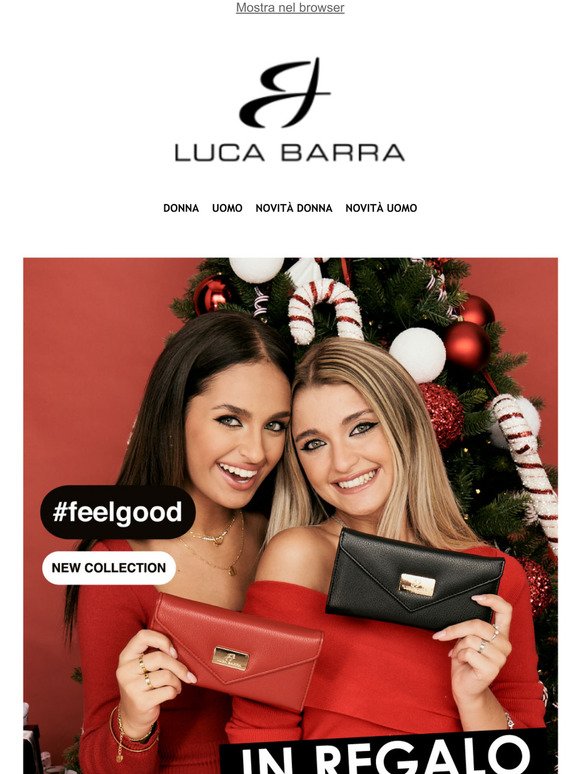 Un portafogli Luca Barra in regalo!