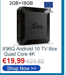 96Q Android 10 TV Box Quad Core Allwinner H313 4K 2GB RAM 16GB ROM