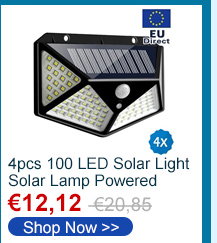 4pcs 100 LED Solar Light Solar Lamp Powered 