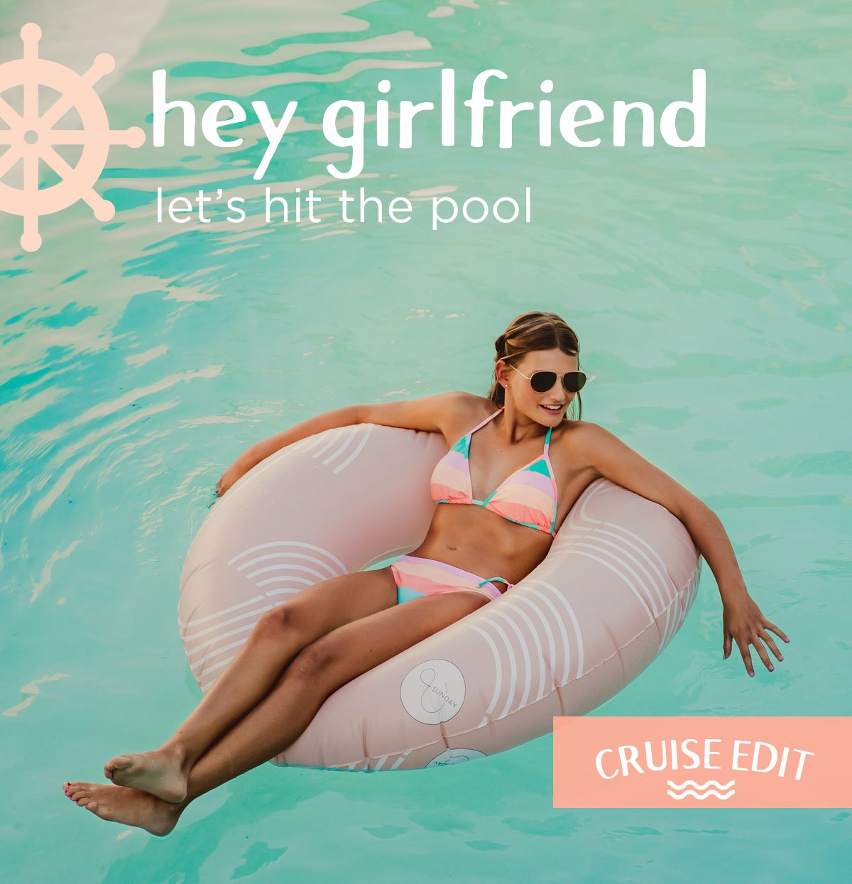 Hey girlfriend, let's hit the pool.