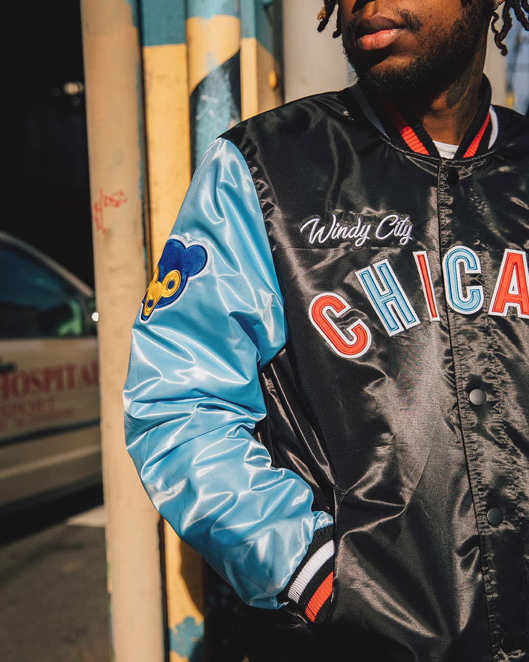 HOMAGE X Starter Cubs Satin Jacket